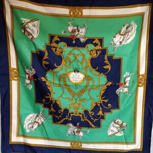 Striebrig Scarf GORGEOUS Colors 30'x30” Square Horses